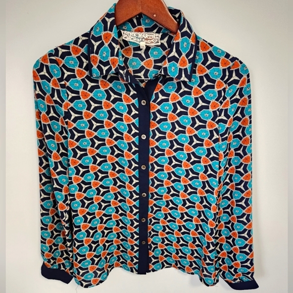 Pink Martini Long Sleeve Blouse - Size US XS - Picture 4 of 6